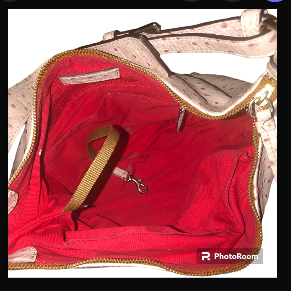 Dooney & Bourke Pink Ostrich Mary Hobo GUC - Picture 14 of 14